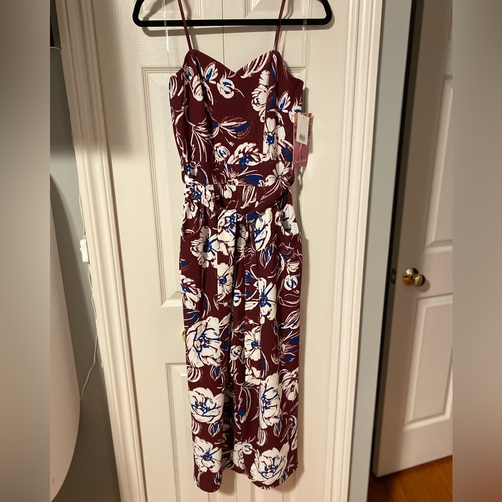 Emerald Sundae Burgundy Jumpsuit